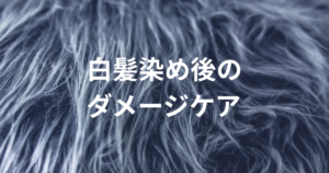 白髪染め後のダメージイメージ