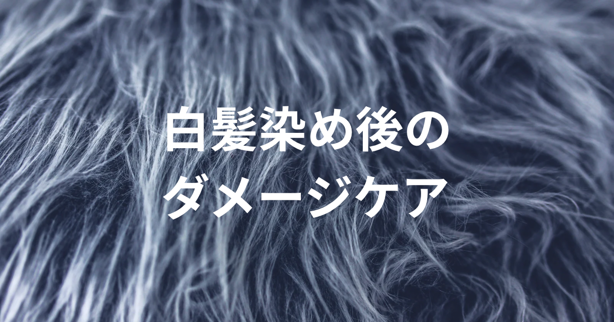 白髪染め後のダメージイメージ